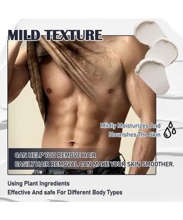 Men's Hair Removal Cream for Body & Face | Moisturizing Depilatory Cream for Coarse Hair | Gentle & Effective Hair Remover for All Skin Types - Intimate Care at Home - Buy Online on GoSupps.com
