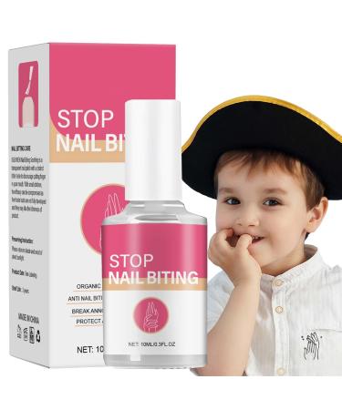 Stop Biting Your Nails with Anti Nail Biting Nail Polish - Fast Treatment for Adults & Children - Clear Stop Nail Repair Varnish - Easy Application for Nail Biting Prevention