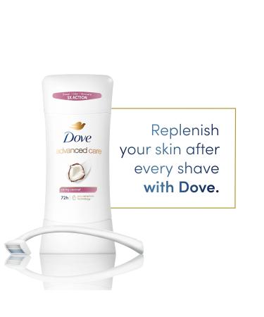 Dove Advanced Care Antiperspirant Deodorant Stick Caring Coconut for Helping Repair Skin Barrier After Shaving with 72-Hour Sweat & Odor Protection 2.6 oz 2.6 Fl Oz (Pack of 1) Coconut - Buy Online on GoSupps.com