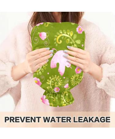 Naanle Hot Water Bottle with Lid - Floral & Bird Design for Back Pain Relief Hand & Foot Warmer 1L - Hot & Cold Therapy - Buy Online on GoSupps.com