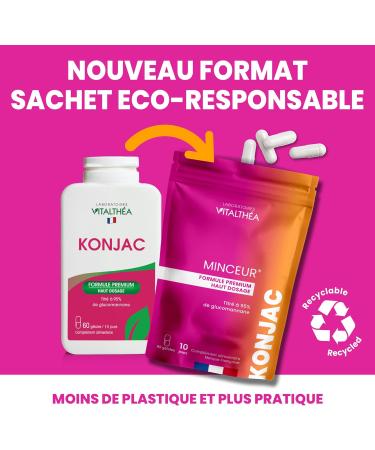 KONJAC | 100% natural active ingredient | 60 capsules | Satiety effect Line & Transit to be consumed as part of a low-calorie - Buy Online on GoSupps.com