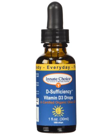 Innate Choice D Sufficiency Liquid Vitamin D3 1 Fluid Ounce