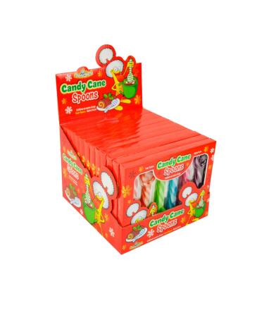 Candy Cane Spoons Small Candy Cane Spoons - 6 Flavors - Strawberry, Tutti Frutti, Blueberry, Apple, Cherry & Orange