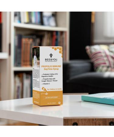 Buy BEE&YOU Propolis Immune Day Time Syrup - Probiotic Vitamin C Immune Support & Digestive Health | 5 Fl Oz - International Shipping Available - Buy Online on GoSupps.com