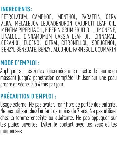 GRANIONS D contractant Musculaire - Creme Chauffante Musculaire - Articulations et Muscles - Baume D contracturant Musculaire - Vaseline Camphre Huiles Essentielles baume chauffant - Buy Online on GoSupps.com