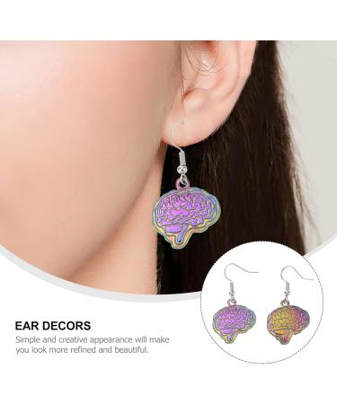 Abaodam Circle Dangle Earrings 1 Pair Brain Earrings Fashion Brain Women Ear Jewelries Ear Dangler Ear Pendant Ear Accessories Ear Decors Ear Drops Stud Earrings - Buy Online on GoSupps.com