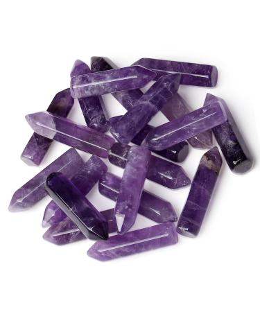 MAIBAOTA Amethyst Healing Crystals Gifts Wands Hexagonal Pointed Gemstones Set Bulk for Women Beginner Chakra Stones Nature Reiki Spiritual Energy Balancing Protection Crystal 10pcs - Buy Online on GoSupps.com
