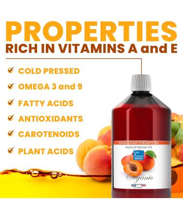 blue & navy Bretania - Organic Apricot Oil 500ml | Anti-aging and Nourishing and Softening | Illuminating Skin Hair - 500ml - Buy Online on GoSupps.com