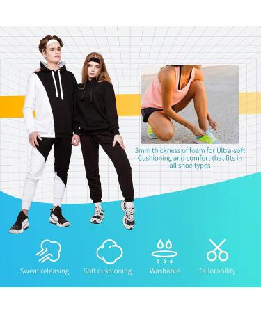 Handepo 6 Pairs Foam Insoles for Men - Breathable Shoe Inserts with Shock Absorption - 4mm Thick Cushion for Work Boots, Running Shoes, Sneakers - Fits Sizes 6.5-9.5 - Buy Online on GoSupps.com