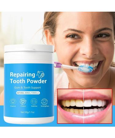 BommFu Toothpaste for intensive cleaning of tooth powder instant 50 g tooth powder cleaning daily hygiene bathroom routine travel morning at home - Buy Online on GoSupps.com
