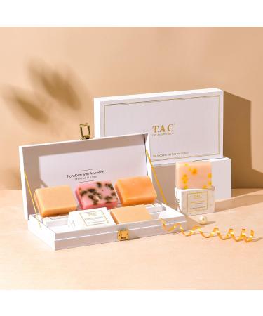 Luxe Handcrafted Bathing Bar Gifting Set - Exquisite Collection of 5 Premium Soaps for Glow Hydration and Pure Luxury