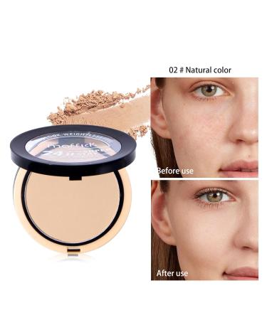 HD Finishing Pressed Setting Powder - Matte Oil-Control Powder for Even Skin Tone | Long-Lasting & Lightweight | All Skin Types - 02 Natural Color - Buy Online on GoSupps.com