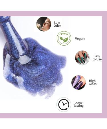 HERBENJOY Cat Eye Gel Nail Polish Set 6 Colors Galaxy Magnetic UV Nail Polish with Magent Stick Base Black Gel Nail Varnish and Universal Rainbow Nail Gel Nail Polish DIY Manicure Nail Salon - Buy Online on GoSupps.com