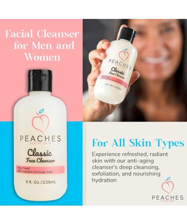 Buy Hydrating Face Cleanser 8 oz | Vegan Exfoliating Cleanser for All Skin Types with Grape Fruit & Gotu Kola International Shipping Available - Buy Online on GoSupps.com