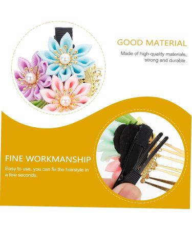 FOMIYES Hairpin Chinese Wedding Decoration Bridal Headpieces for Wedding Bridal Hair Pin Wedding Hair Clip Bridal Hair Accessories Tassel Trim Little Daisy Girl Child Plastic Japan 9X6X2CM Pink Sky-blue Violet - Buy Online on GoSupps.com