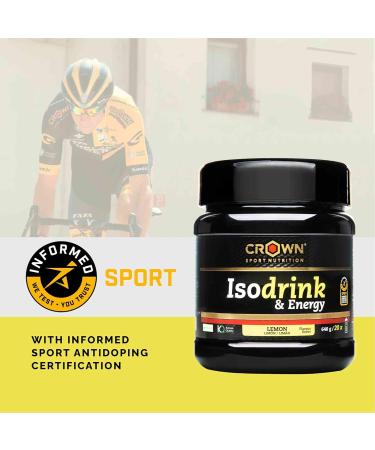 Crown Sport Nutrition Crown Sport Nutrition Isotonic Drink Isotonic sports drink powder with carbohydrates salts and amino acids BCAAs Sport Anti-Doping Certification (Lemon 640g) - Buy Online on GoSupps.com