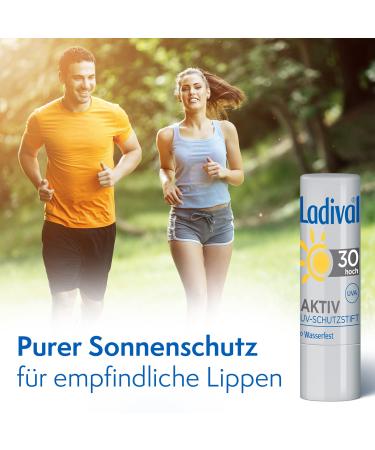Ladival Active UV Protection Pen LSF 30 | Lip Care with UVA & UVB Waterproof Natural Oils & Vanilla Flavor 4.8g - Buy Online on GoSupps.com