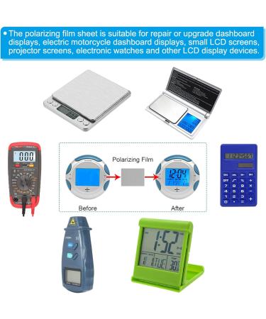 Pack of 2 PATIKIL 7.9 Polarized Film Sheets - Adhesive Polarizer Filters for Screen Photography - 163.9mmx124.2mm 0 Degree - Buy Online on GoSupps.com