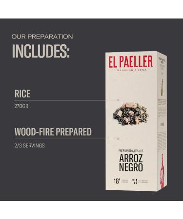 EL PAELLER - Prepared Black Rice | Authentic Flavor Handcrafted | 100% Natural Ingredients from Km.0 | For 2-3 People Gluten Free - Buy Online on GoSupps.com