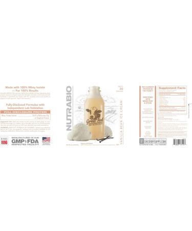 NutraBio Grass Fed Whey Isolate Protein Powder - 25G Protein Sugar Free Vanilla Bean - 2 lbs Lean Muscle Supplement - International Shipping Available - Buy Online on GoSupps.com