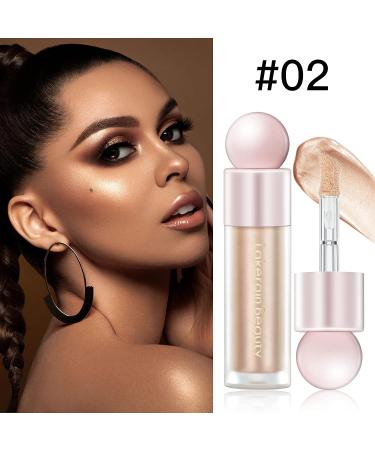 BEFIVECOK Liquid Highlighter - Natural Silky Shimmer Finish, Highly Pigmented, Long Lasting - 0.25fl.oz (Champagne Shimmer) - Buy Online on GoSupps.com