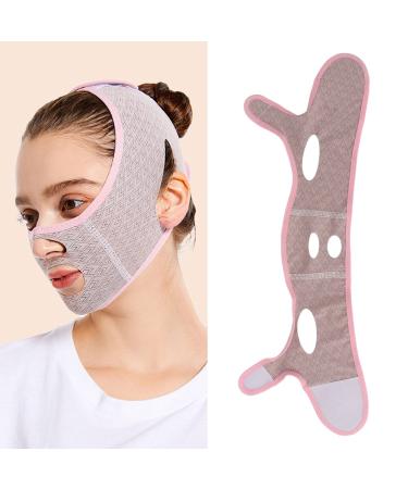 V Face Masks Adjustable Portable Wrinkle Removal Facial Slimming Bandage Reusable Ultra Thin V Face Belt for Skin Tightening for Double Chin Nasolabial Folds