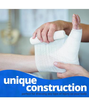 Sterile Medical Grade Gauze Bandage Rolls - 4 Yards per Roll - 4 Inch - 24 Count - Pack of 1 - MEDca - Buy Online on GoSupps.com