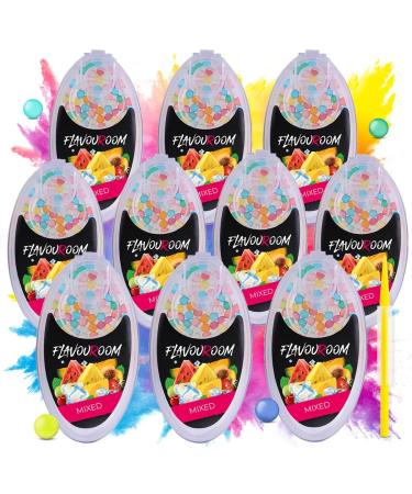 Flavoroom - Premium Mix capsules 1000 Set |10 flavors of 100 balls for unforgettable flavor tasteincluding box for storing the aromatic click balls