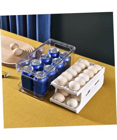 jojofuny Egg Storage Case 1pc Refrigerator Dispenser Food Holding Convenient Kitchen White Multipurpose Practical Use Holder White 30.3X16CM - Buy Online on GoSupps.com