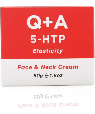 Q+A 5-HTP Face and Neck Cream. A moisturiser for improving skin elasticity and collagen production. 50g/1.8oz - Buy Online on GoSupps.com