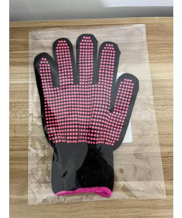 Lessmon Heat Resistant Hair Styling Gloves - Non-Slip Silicone Grip Pink - 1 Piece for Safe & Effortless Styling - Buy Online on GoSupps.com