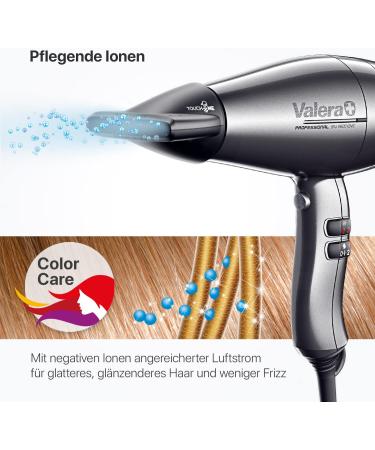Valera Swiss Silent Jet 8600 Professional Hair Dryer - 2400W AC Motor 3 Heat Settings Ion Generator Platinum Colors - Buy Internationally - Buy Online on GoSupps.com