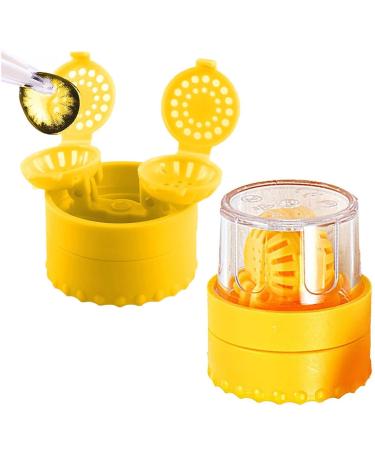 Contact lens washers 2 pieces portable soft hard contact lens cleaner contact washer manual rotation contact lens cleaning tank for eye care