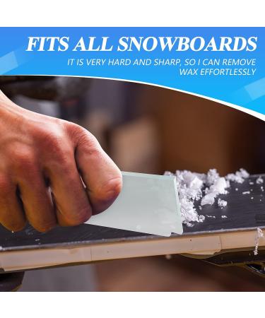 Queekay Snowboard Wax Scraper Ski Scraper Tool Ski Wax Remover Ski and Snowboard Tuning Equipment for Skis Snowboards Sports Outdoors Removing The Extra Cooled Wax  Transparent 2 - Buy Online on GoSupps.com