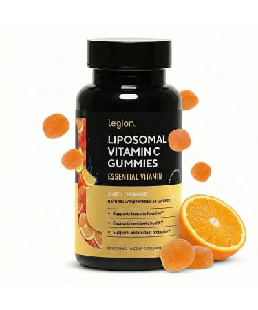 LEGION Liposomal Vitamin C Gummy - High Absorption Liposomal VIT C for Women & Men - Natural Vitamin C Supplements for Immune System Support (60 Gummies)