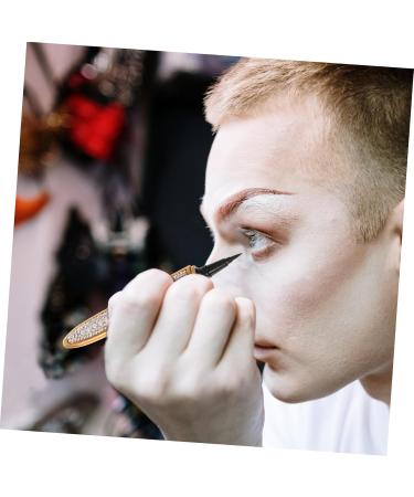 FOMIYES 2pcs Self Adhesive Mascara Liquid Eyeliner Non Magnetic Eyeliner No Blooming Eye Liner Makeup Tools 1 count (Pack of 1) Goldenx2pcs - Buy Online on GoSupps.com