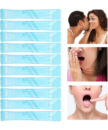 Verdant Touch Portable Mouthwash - 10 Pack Disposable Travel Pouches for Oral Care - Buy Online on GoSupps.com