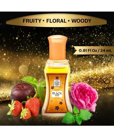 NASEEM Black Oud Roll On Perfume Oil 24 ml - Unisex Alcohol Free Long Lasting Fragrance with Natural Oils for Sensitive Skin - Hypoallergenic Arabian Perfume Oil for Men & Women - Buy Online on GoSupps.com