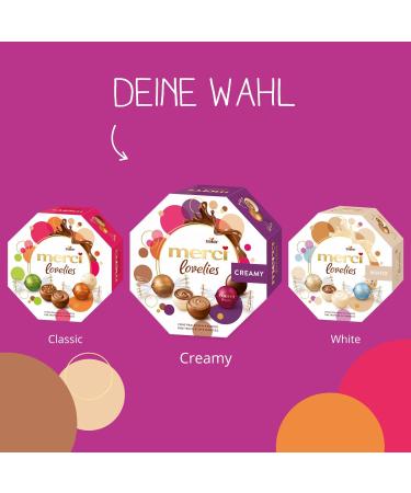Merci Lovelies Creamy Praline Mix - 185g Filled Chocolate Specialties | International Shipping Available - Buy Online on GoSupps.com
