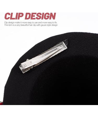 minkissy Steampunk Small Top Hat Small Rose Mesh Decor Halloween Hat Fascinator Wedding Party Tea Hat for Women Girls Mini Top Hat Halloween Party - Buy Online on GoSupps.com