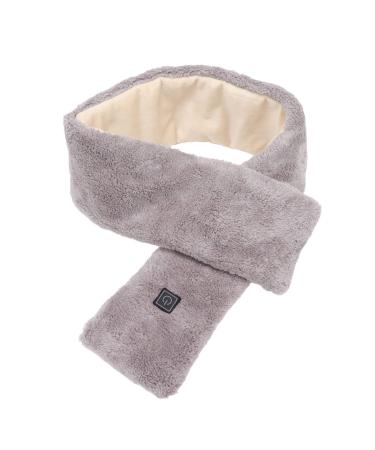 Neck heating pillow washable heated neck wrap electrical neck warmer scarf with USB 3 temperature settings thermal neck support for men and women winter outdoor (gray)