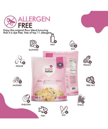 Better Batter Original Blend 5LB Pouch - Certified Gluten Free & Top 8 Allergen Free Flour - Cup for Cup Baking Alternative - 5 Pound Pack - Buy Online on GoSupps.com