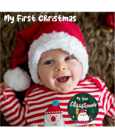 Baby Monthly Milestone Cards KAMHBE 7 Pcs Wooden Baby Milestone Cards with 8 Pcs Festival Milestone Stickers Double Printed Baby First Year Growth Photo Props Baby Shower Gifts - Buy Online on GoSupps.com