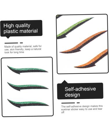 FOMIYES 54 Pairs Anti Sweat Eyeliner Eyeshadow Stickers Adhesive Eyeliner Tape Halloween Man Template - Buy Online on GoSupps.com