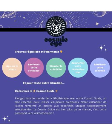 Take Care Cosmic Eye Advent Calendar | 24 Gem Healing Stones | Unique Christmas Gift Idea | Enhance Your Energy with Violet Gems - Buy Online on GoSupps.com