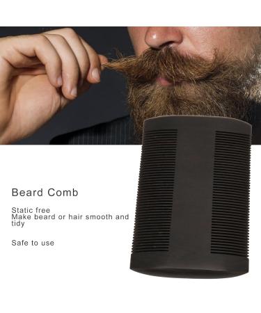 Men's Beard Comb - Double-Sided African Blackwood Lice Grooming Tool | Perfect for All Beard Types - Buy Online on GoSupps.com