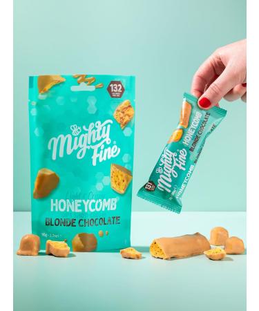 Mighty Fine White Honeycomb Bars 15 x 30g (15 x 30g Blonde Chocolate) Blonde Chocolate 15 x 30g - Buy Online on GoSupps.com
