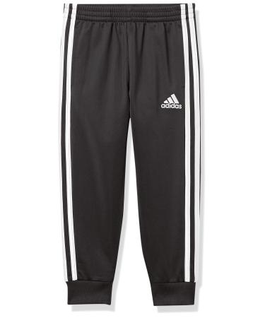 adidas Boys' Active Sports Athletic Tricot Jogger Pant Medium Iconic Black