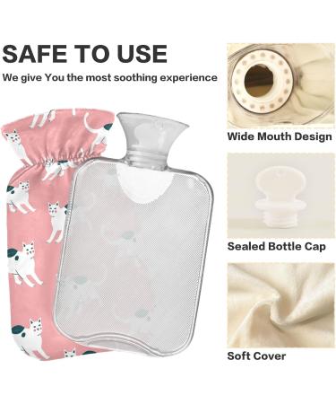 Buy Naanle Kitten Cats Hot Water Bottle - 2L Transparent for Warm & Cold Therapy | Large Hot Water Bottle for Pain Relief - Buy Online on GoSupps.com