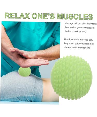 Minkissy Massage Ball Set - 2 Pieces for Foot & Back Relief Deep Tissue Muscle Massage TPE Yoga & Fitness Balls - Buy Online on GoSupps.com